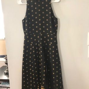 Shoshanna Lewis High-Low Metallic Dot Dress